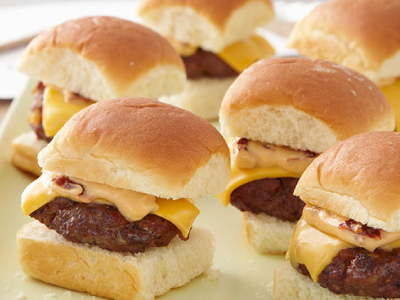 Mini Cheeseburgers with Chipotle Mayo